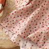 B106-895新款2025简约波点衬衣休闲宽松木耳边立领T恤妈妈衫女 商品缩略图3