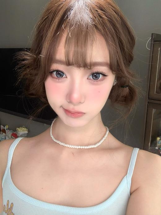 hanawink半年抛  珍珠泪/咕噜小鱼/月光小狗 14.2-14.5mm 黑/蓝/灰 商品图1