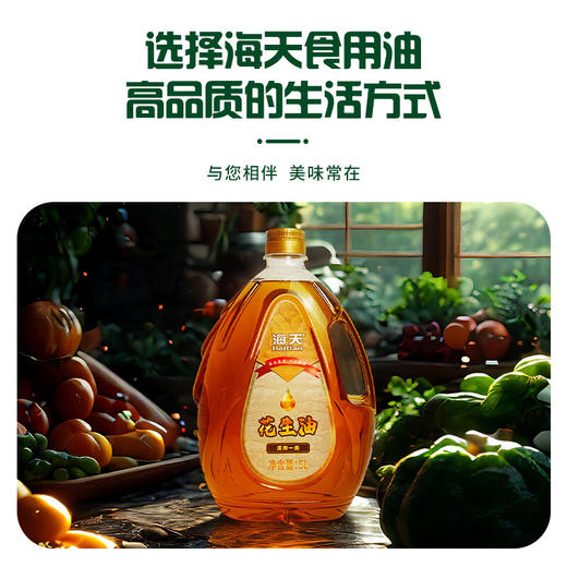 海天压榨一级花生油5L水滴壶 商品图8