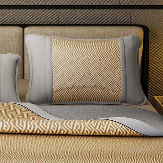 雅鹿-冰晶织梦软席三件套ZZLY-YLX2519（花色：咖啡）—rxs 商品图3