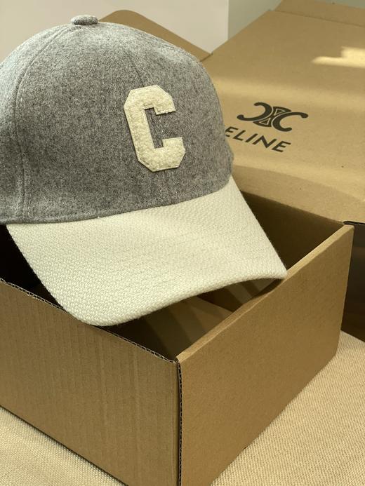 MJ47-赛琳 Celine 官网羊毛拼色棒球帽 毛呢料(COCO) 商品图6