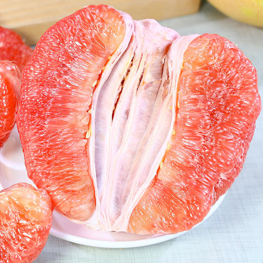 三红蜜柚 现摘现发果肉细腻多汁香甜可口 商品图2