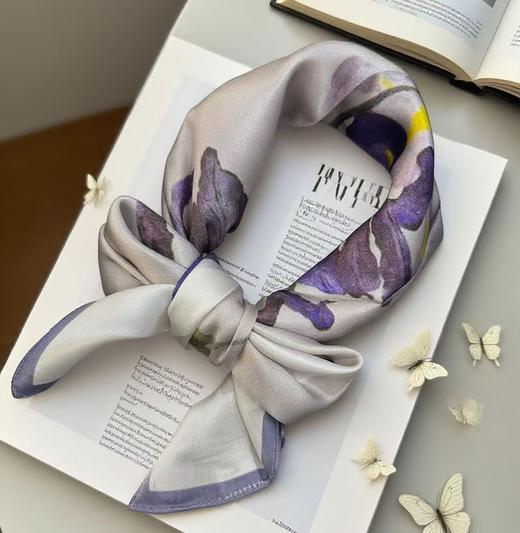 优品堂『迷缀』100%桑70×70方巾 商品图6