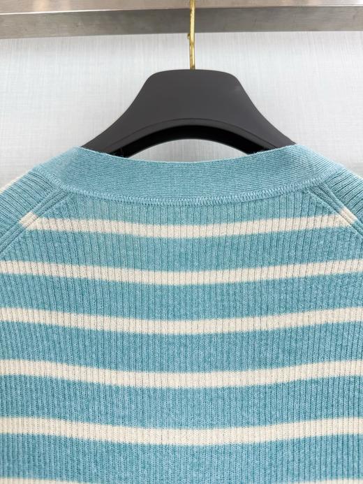 TY321- Dior  25  春夏新款条纹V领针织开衫(PG*MM) 商品图5