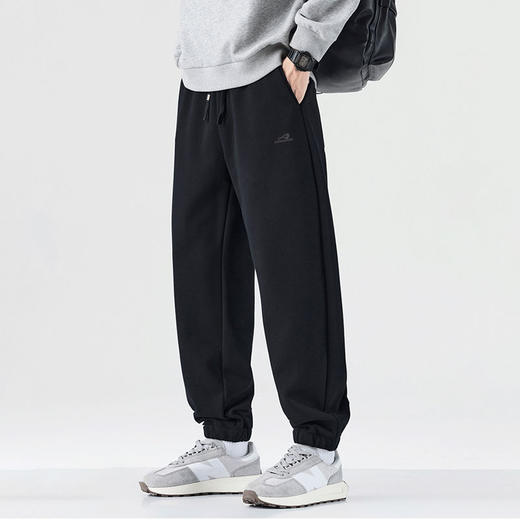 半身缘男裤 春季宽松潮流直筒束脚运动卫裤261101U17730073 商品图1