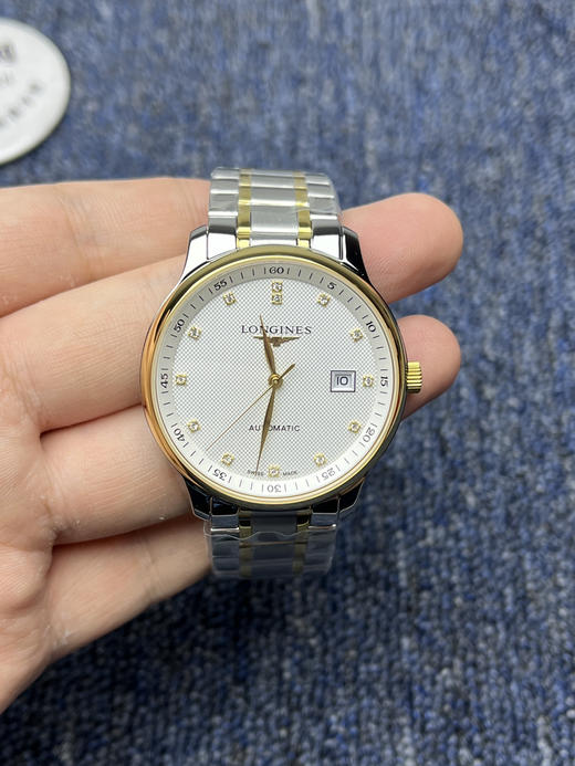 【新款大号40mm】浪琴名匠系列 间金钻面 男士腕表
机芯：进口西铁城 商品图1
