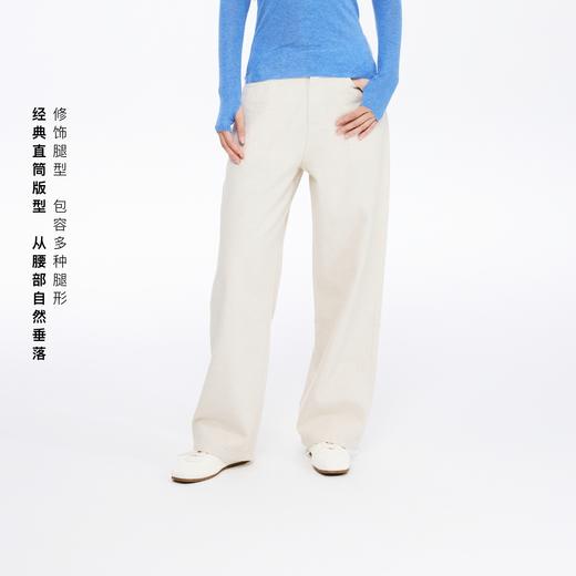 oneup莱赛尔亚麻直筒休闲裤 商品图4