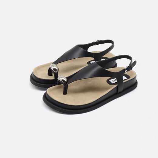 银指环人字勃肯凉鞋 商品图0