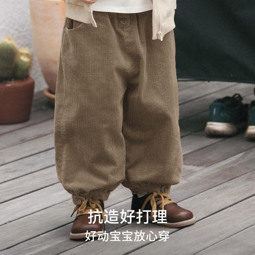 【宝宝服饰】嫚熙童装儿童裤子秋季灯芯绒长裤男女童裤子 商品图2