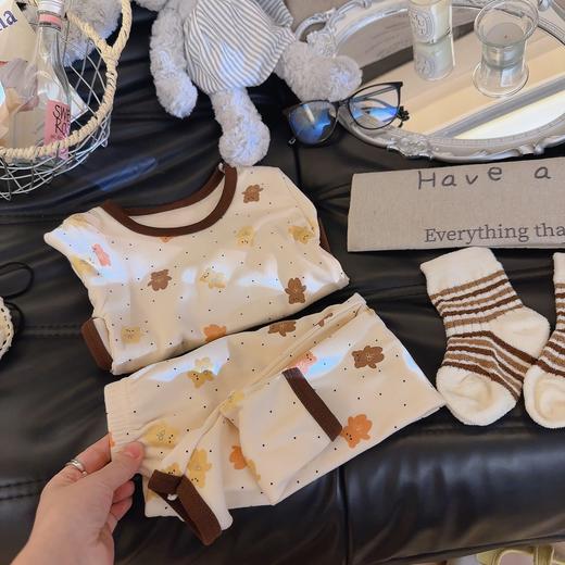 【柔软舒适！卡通图案】新款男女童宝宝秋衣秋裤儿童韩版休闲卡通德绒家居服睡衣套装。rb 商品图6