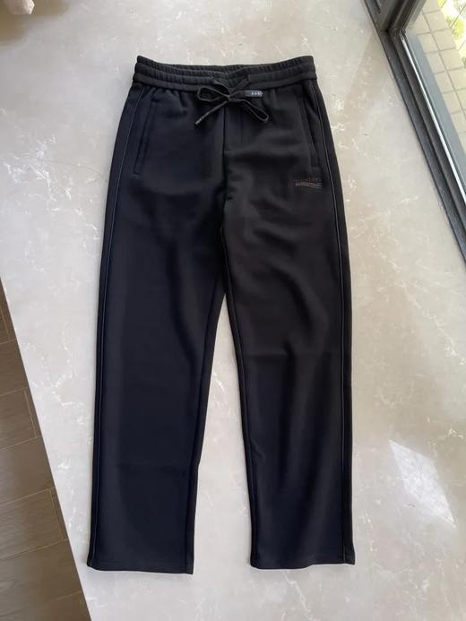 澳门订单定织双层加厚复合面料！秋冬男士松紧腰舒适百搭宽松直筒微弹针织休闲裤纯色长裤 商品图2