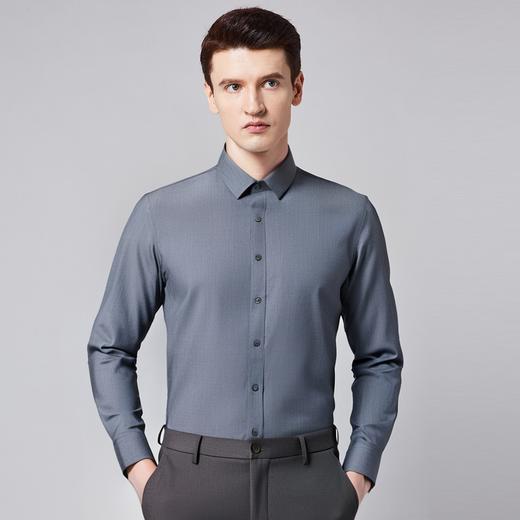 罗蒙秋冬长袖柔软衬衫男士职业装商务风通勤上班男士长袖衬衣 商品图2