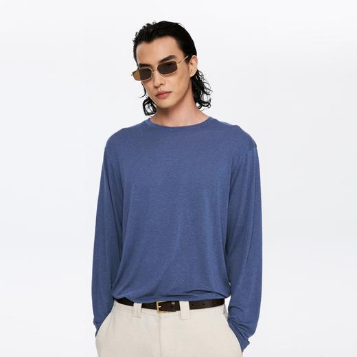 oneup天丝亚麻男式宽松长袖 商品图1