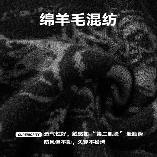 NPC潮牌发泡满印涂鸦圆领针织毛衣男潮流宽松舒适秋上新NP57SW53 商品图4