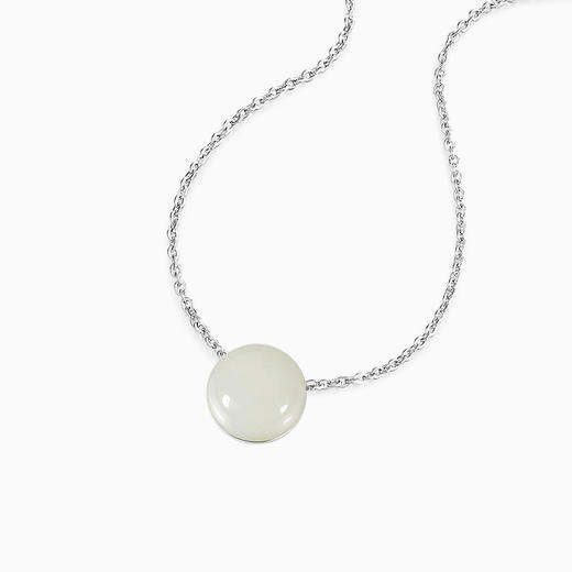 卡蒂罗KADER 圆圆满满项链  925银新中式国潮路路通温润细腻高级优雅简约可调节锁骨链 平安顺遂招财纳福#好运 商品图1