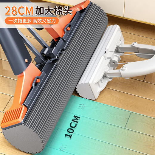 佳帮手扫除道28T1对折胶棉拖把-1只头28cmJBS-JMTB-J28T1-GOG2P 商品图2