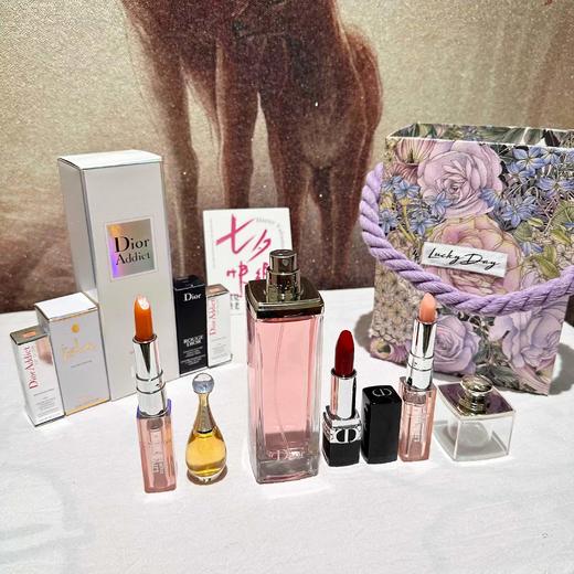 D090430紫色莫奈花园手拎礼盒香水口红套装 商品图3