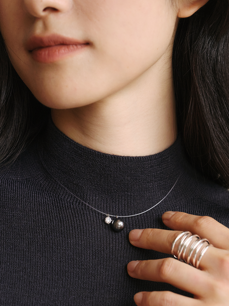 一抹温柔 施华洛高级感单珠项链JCF3NEK021