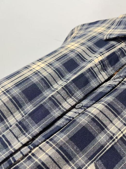 【秋上新】吉妮品牌 001A藏青色格子衬衫-喜出 商品图9