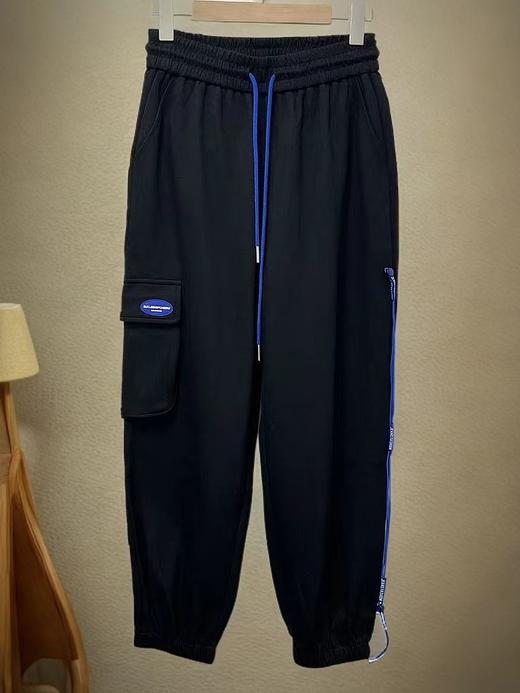 【秋上新】2860潮牌设计感拼色绳收口休闲卫裤-喜出 商品图2