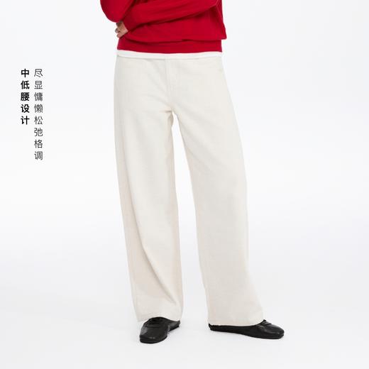 oneup莱赛尔亚麻直筒休闲裤 商品图5