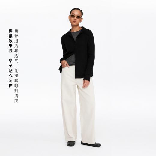 oneup莱赛尔亚麻直筒休闲裤 商品图3