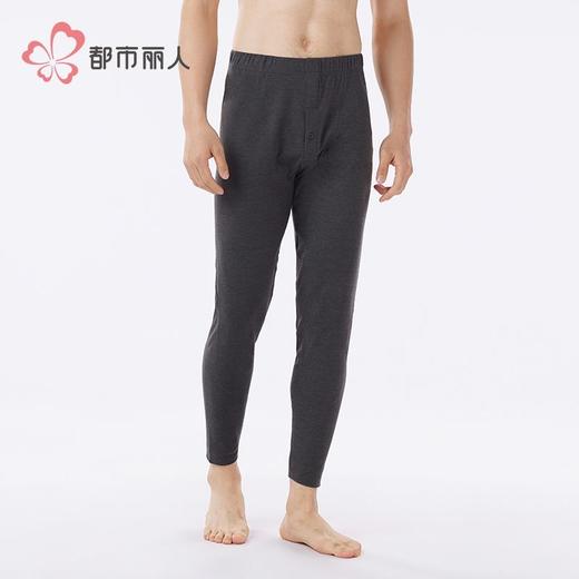 都市丽人打底裤男士保暖裤云彩绒单层打底裤中九分裤男裤FLH4A9 商品图1