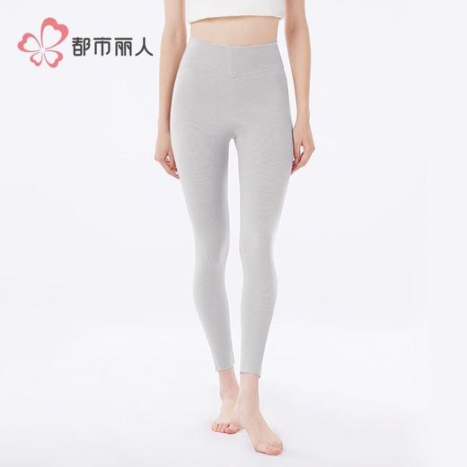 都市丽人打底裤女士保暖裤天丝热暖绒单层打底裤中九分女裤LLH4B9 商品图1