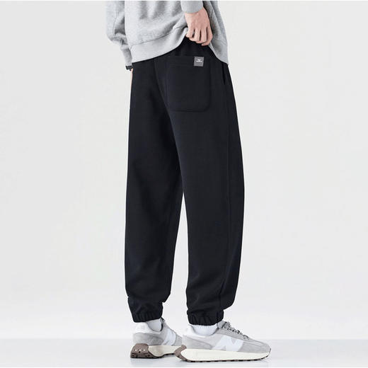 半身缘男裤 春季宽松潮流直筒束脚运动卫裤261101U17730073 商品图2