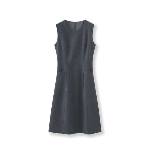 「高货wl」全新升级【铂金会员284/天猫379/差价95】(02358)洛诗琳气质无袖背心连衣裙2025秋季简约收腰显瘦A字裙女 商品图4