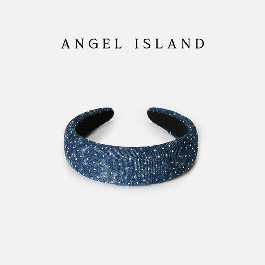 ANGEL ISLAND 深蓝牛仔发箍 百搭休闲发饰 商品图2