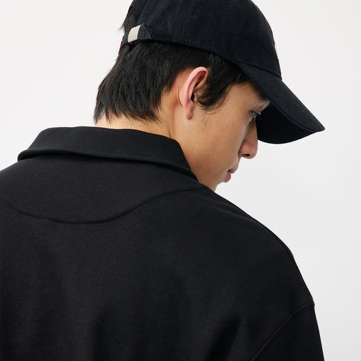 NPC潮牌胸口刺绣【达利的钟】半开襟拉链卫衣男新款秋季NP58ST10 商品图2