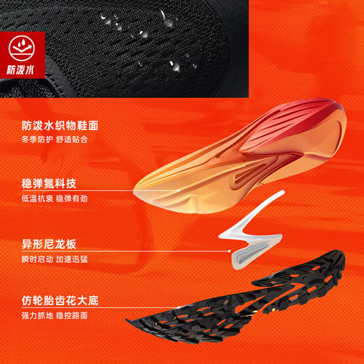 安踏火箭7代丨防泼水防滑抓地跑步鞋男秋季耐磨运动鞋112545581 商品图1