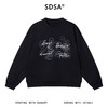 SDSA男士秋冬新款痞帅男装撞色刺绣字母印花圆领卫衣百搭时尚上衣 商品缩略图1