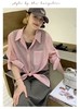 【清仓特卖】74%天丝粉色夏季薄款单件系结衬衫-喜出 商品缩略图3