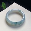 高货飘花翡翠手镯 传家宝温润圆满中式翡翠手镯49625031809H（一口价） 商品缩略图2