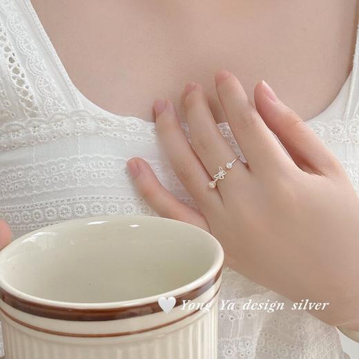 卡蒂罗/KADER  蝴蝶絮语女戒 在逃公主系列 小众设计蝴蝶镂空镶嵌闪锆简约大气开口戒 ins温柔气质创意百搭 商品图3