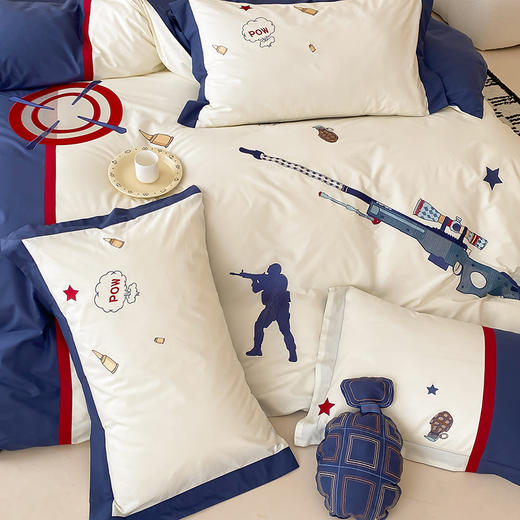 【清仓140元/套】40支全棉水洗棉四件套 四季可用卡通男孩纯棉套件【不支持退换货】 商品图1