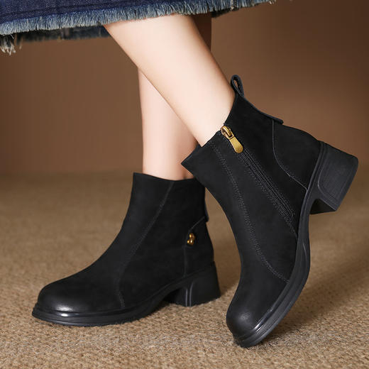 FR 85109复古马丁靴时尚平底软底短靴 商品图1