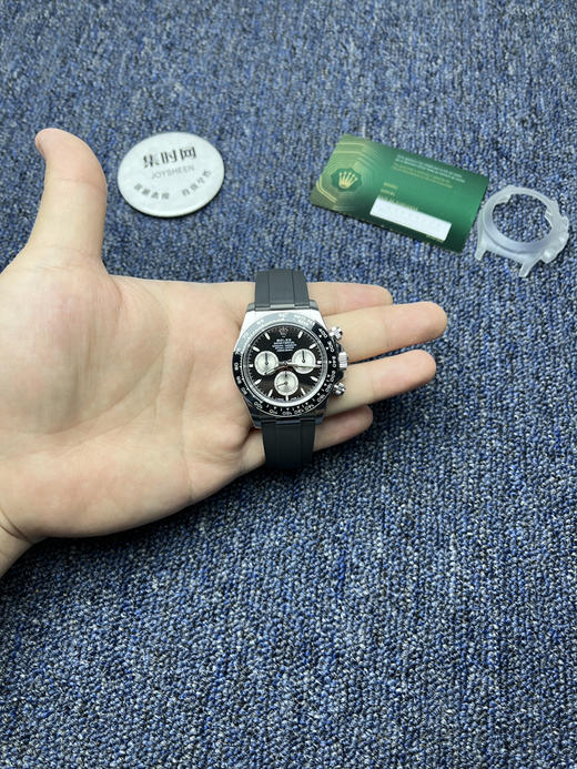 劳力士宇宙计型 VS迪通拿4131配重版 VS迪通拿黑胶迪4131 VS新款包边迪通拿黑盘 配重版 男士腕表 丹东4131机 商品图8