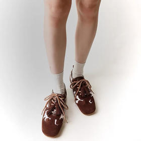 薄底流苏阿甘鞋