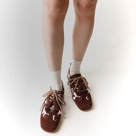 薄底流苏阿甘鞋 商品图0