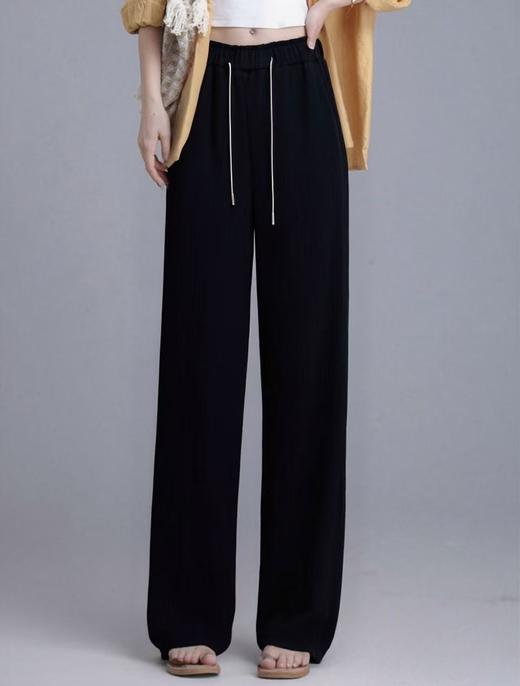 【超值特卖】9221秋季黑色简约休闲裤直筒裤-喜出 商品图2