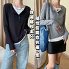 baozro随性假两件长袖品质面料T恤FS-1617 商品缩略图0