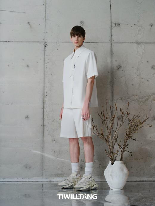 TIWILLTANG启世录“裂轨仰止”错位压褶两件套衬衫设计感衬衣男 商品图4