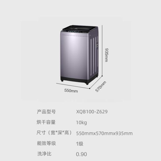 海尔 XQB100-Z629 波轮洗衣机10公斤大容量全自动家用除螨大神童 商品图4