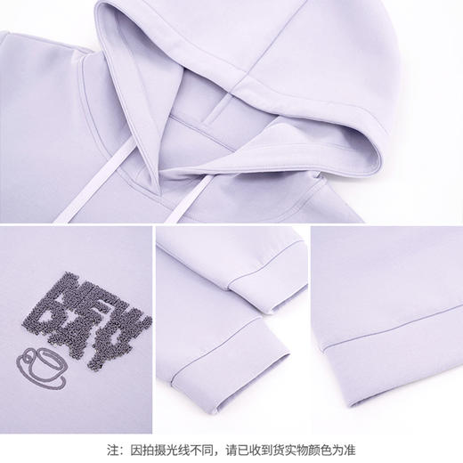 【商场同款】CNA5905 “ 元气卫衣 ” 低饱和薰衣草紫，不挑肤色的温柔紫色卫衣 商品图4