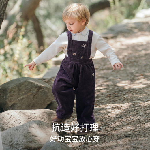 【宝宝服饰】嫚熙童装儿童背带裤男女宝秋季灯芯绒裤子 商品图2