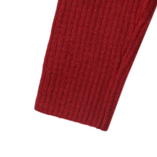 72500SDSA男士秋冬新款痞帅男装纯色polo领毛衣下摆流苏设计百搭针织衫 商品图3