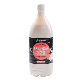 延吉七星布车 奶油蜜桃米酒1000ml 칠성포차 복숭아크림막걸리1000ml